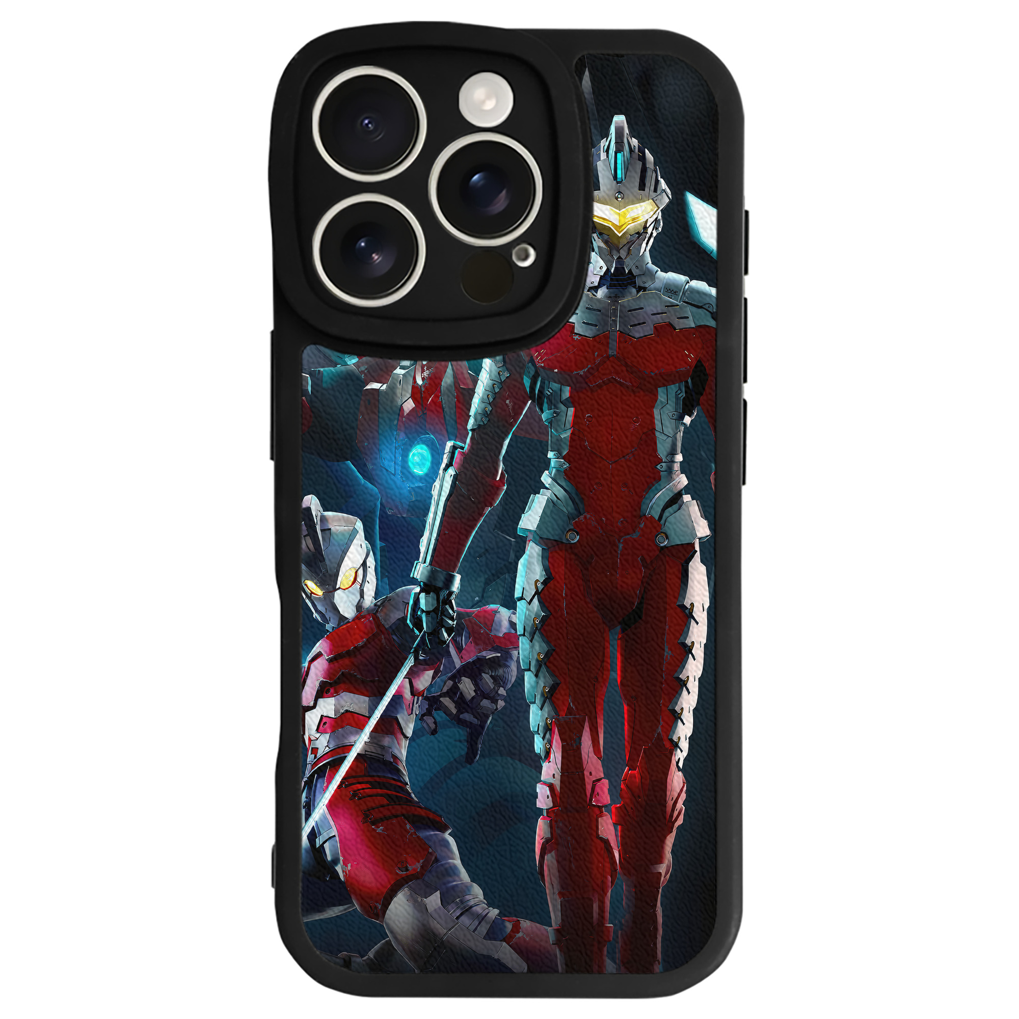（画像用） ウルトラマン Ultraman 【iPhone 16シリーズ対応】シリコンスマホケース（レザー調） 材質：シリコン